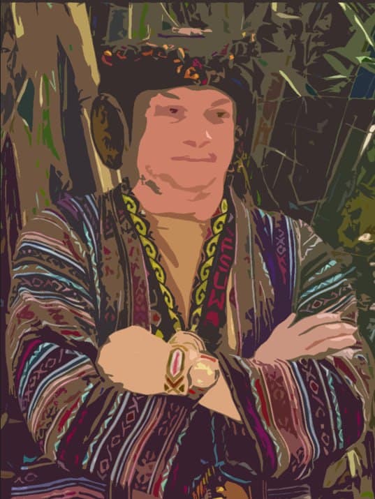 Lakan Summit keynote speaker in traditional Filipino indigenous attire